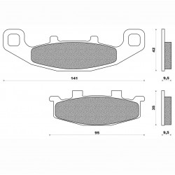 Τακάκια Daytona 33187 (FA129)(FD108) Τακάκια Daytona 33187 (FA129)(FD108)